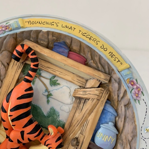 Vintage Disney Bouncing's What Tiggers Do Best Winnie the Pooh Decor - Picture 3 of 7